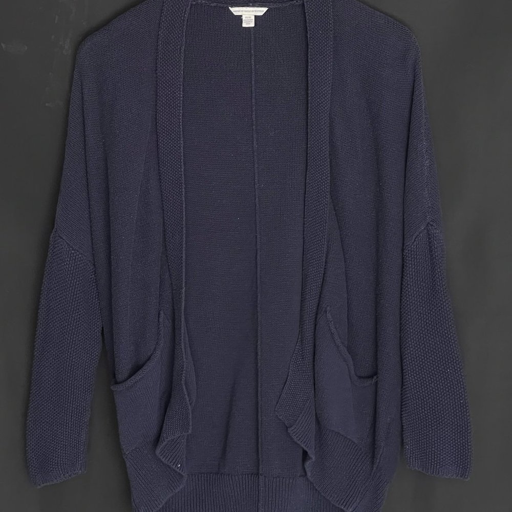 American eagle navy blue women's cardigan